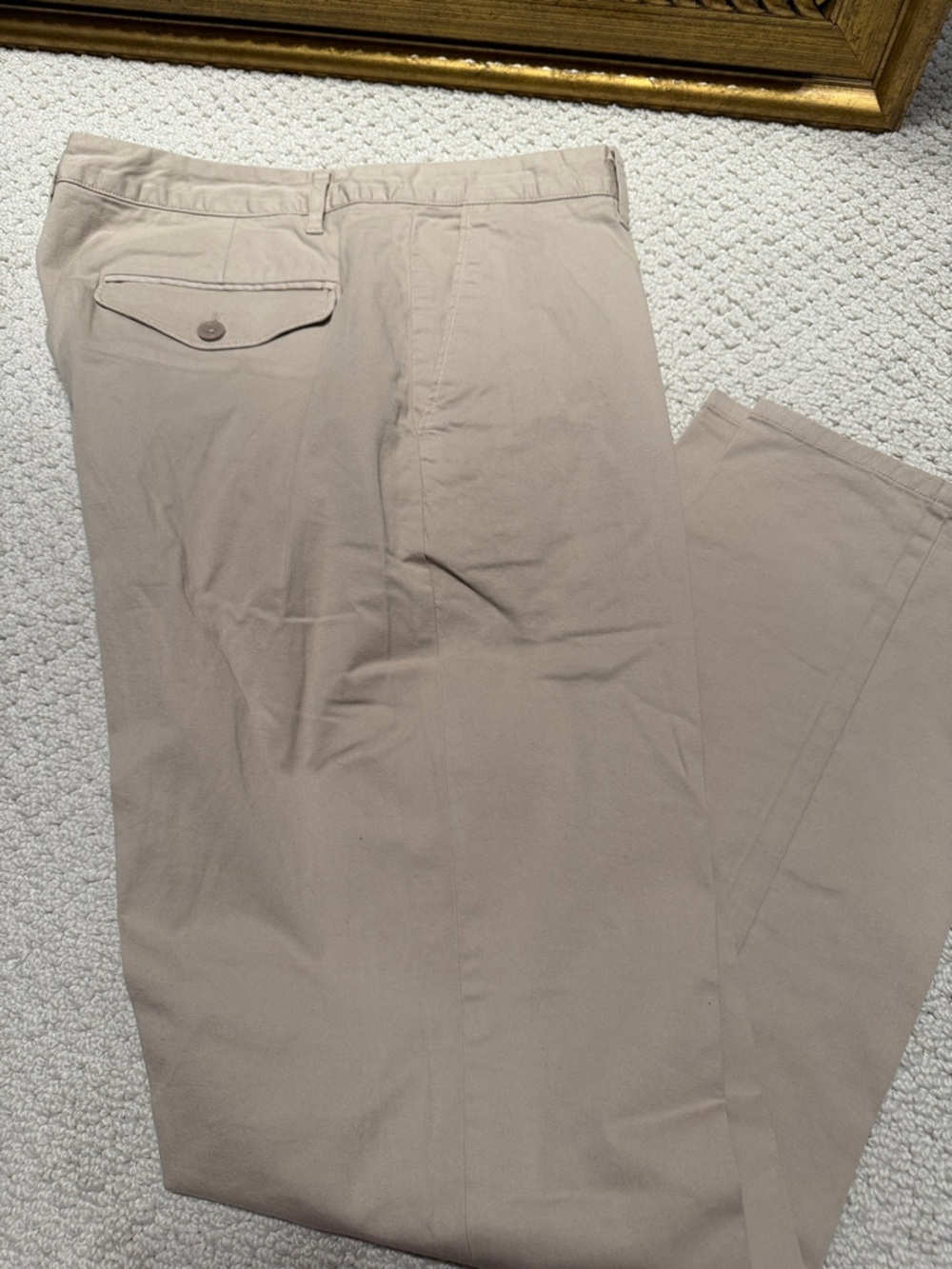 Men's Beige Chino Pants 33z30